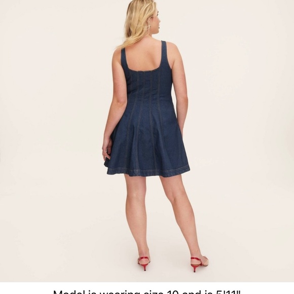 NWT Kate Spade x Target Denim Seamed Mini Dress - Picture 2 of 7